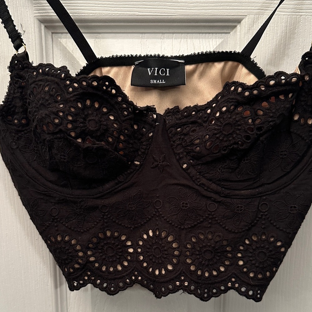 Vici Elegant Black Lace Camisole